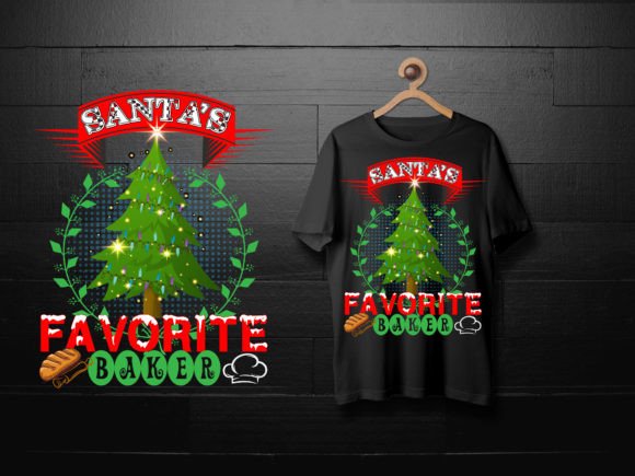 Download Santa`s Favorite Baker - T-shirt Design - Baker Collection