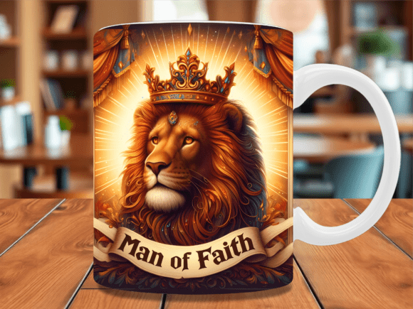 Download Christian King Lion Man of Faith Mug - Lion Collection
