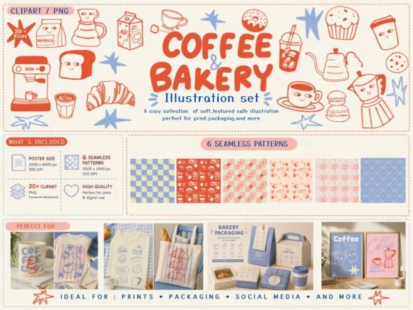 Download Coffee &amp; Bakery Illustration - Baker Collection
