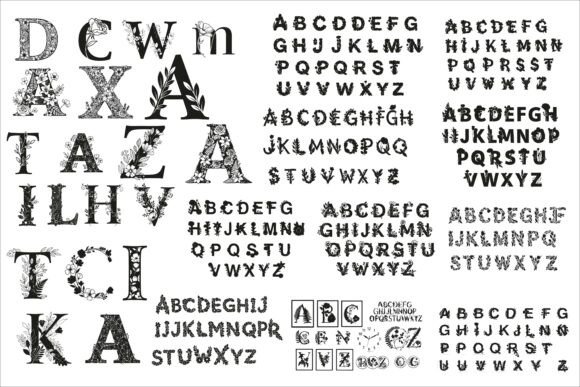 Download Beautiful Flower Alphabet Set Floral - Beautiful Collection