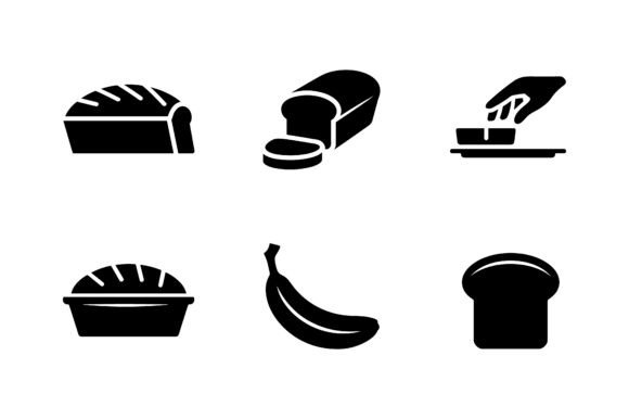 Download Bakery &amp; Pastry Shop Icon Set EPS - Baker Collection