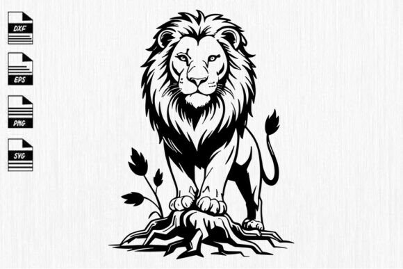 Download Majestic Lion Svg- King of the Jungle Cl - Lion Collection
