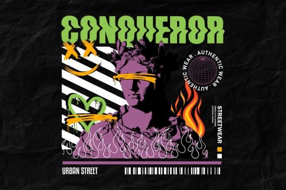 Download Streetwear Urban Graphic Design Statue - Graphic design Collection