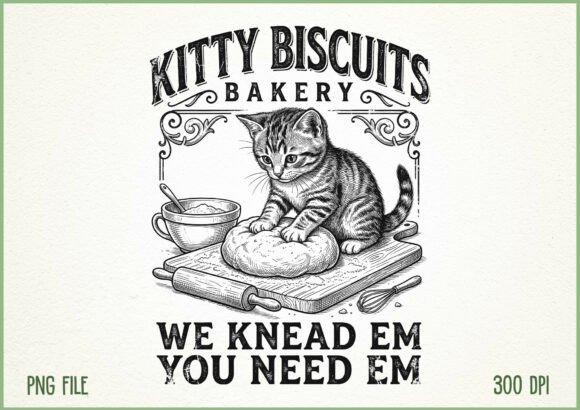 Download Kitty Biscuits Bakery Cat Baking Lover - Baker Collection