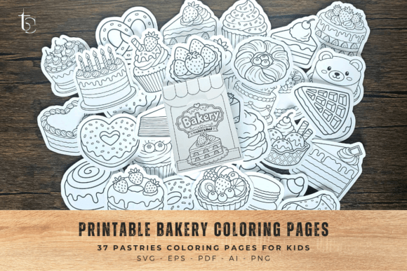 Download Printable Bakery Coloring Pages for Kids - Baker Collection