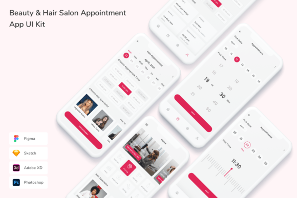 Download Beauty &amp; Hair Salon Appointment App UI K - Salon Collection